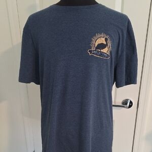 Izod Men's Heather Blue Graphic Tee